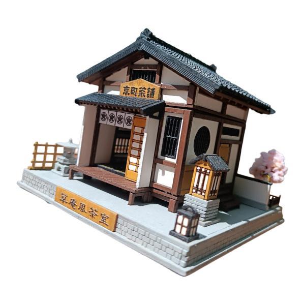DIYミニチュアティールームキット、1:64ドールハウスビルディング、写真撮影用装飾、子供と大人向けの和風ミニチュアシーンモデル_8