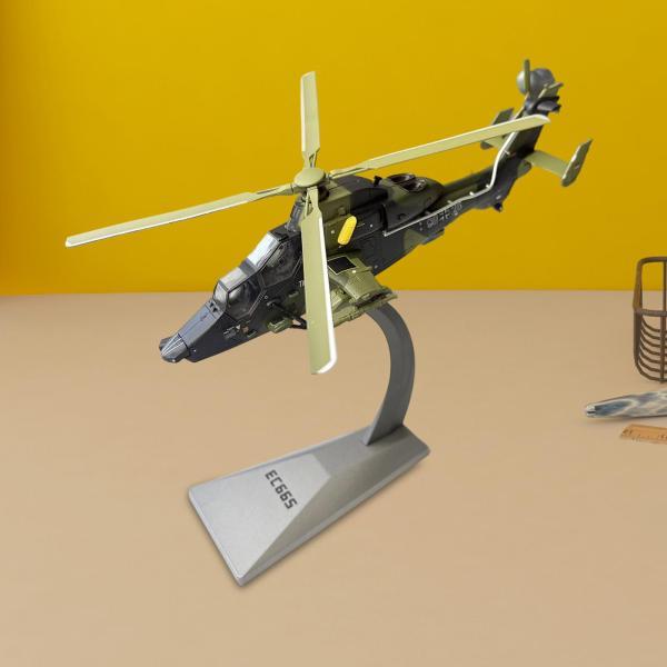 飛行機 戦闘機 ヘリコプター 模型 おもちゃ 1:72 665 攻撃ヘリコプター模型飛行機模型リアルな装飾品（台座付き