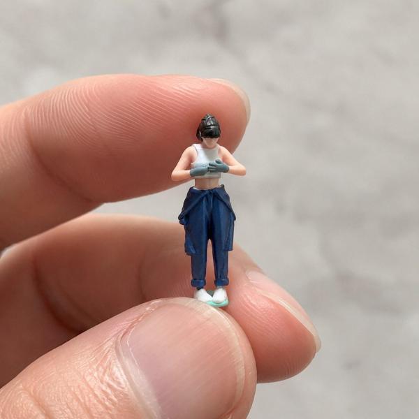 1/64スケール自動車整備士フィギュア、写真撮影用小道具、オフィス
