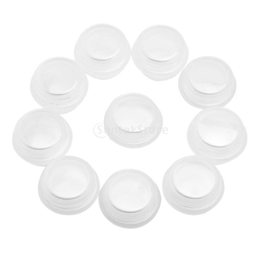 10個 化粧品 空 透明 瓶 キノコ型 メイクアップ クリーム リップクリーム 詰め替え可能 容器 ボックス