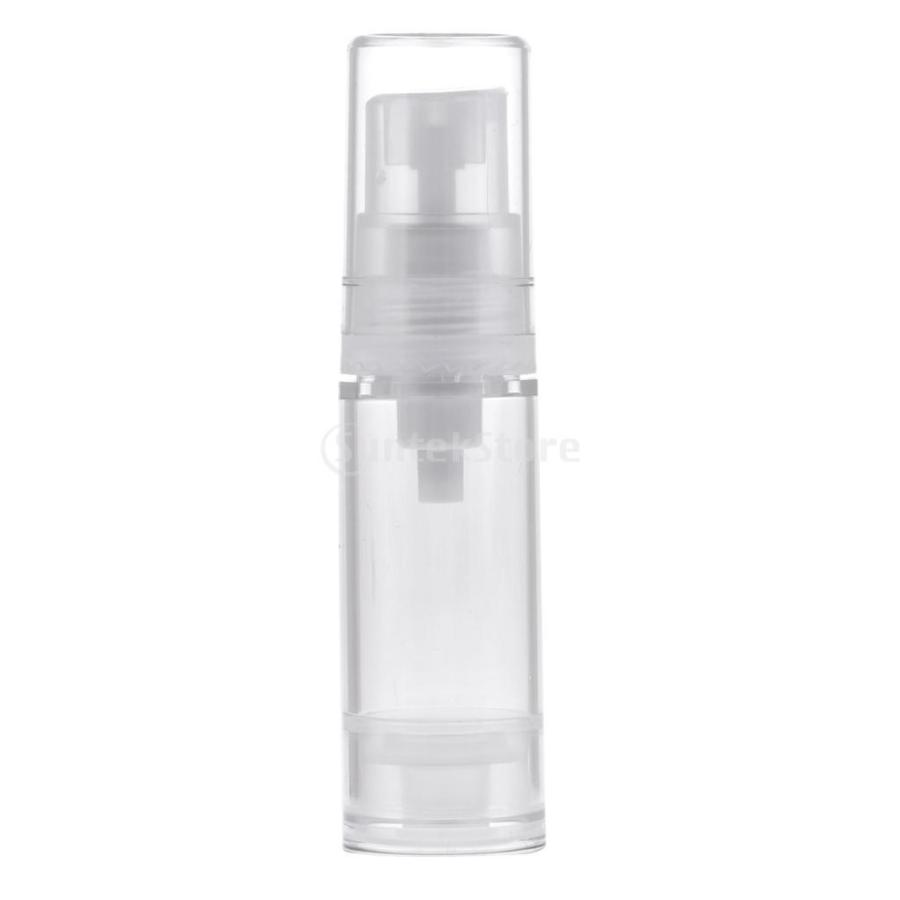 5本 ポンプボトルディスペンサー 5ml クリア 真空 ポンプボトル 化粧品