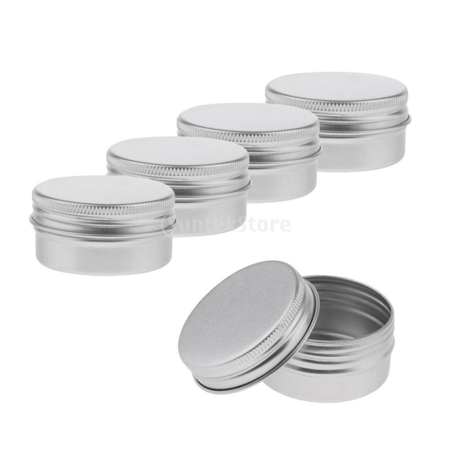 5個 空ボトル アルミボトル 丸い ジャー コスメ 詰替え 30g Diy リップクリーム ネイルアート ミニパウダー 持ち込み便利 Stkショップ 通販 Yahoo ショッピング