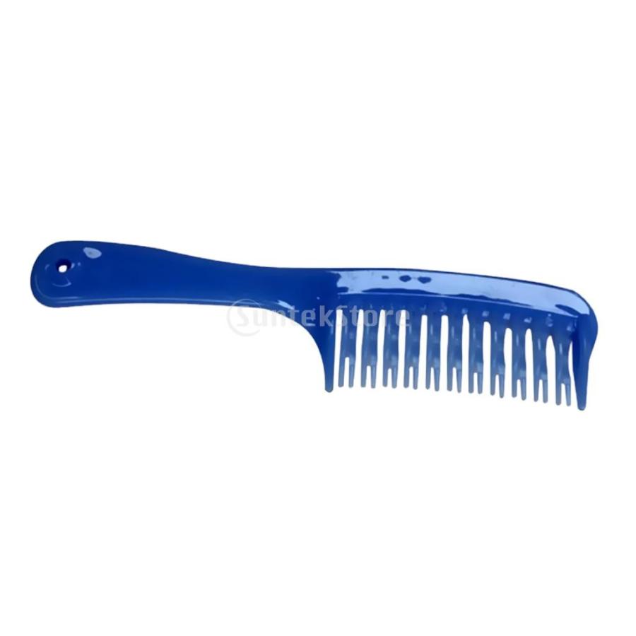 ヘアコーム ヘアブラシ 櫛 くし 乾燥髪 濡れた髪 高品質 プラスチック 4色選べる 青 Stkショップ 通販 Yahoo ショッピング