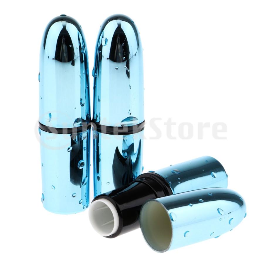 水滴詰め替え可能なリップグロスボトルコンテナ付き3本の青い弾丸型の空の口紅チューブ 6244 Stkショップ 通販 Yahoo ショッピング