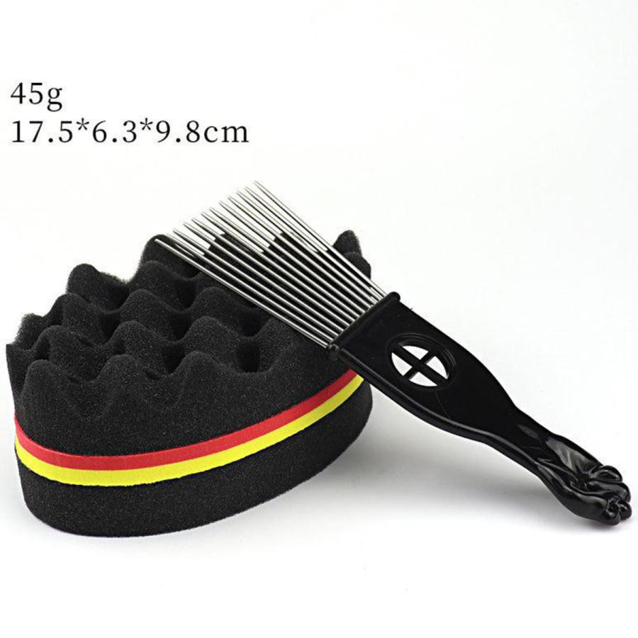 ドレッドアフロロックスツイストコイルツール大穴用ウェーブバーバー