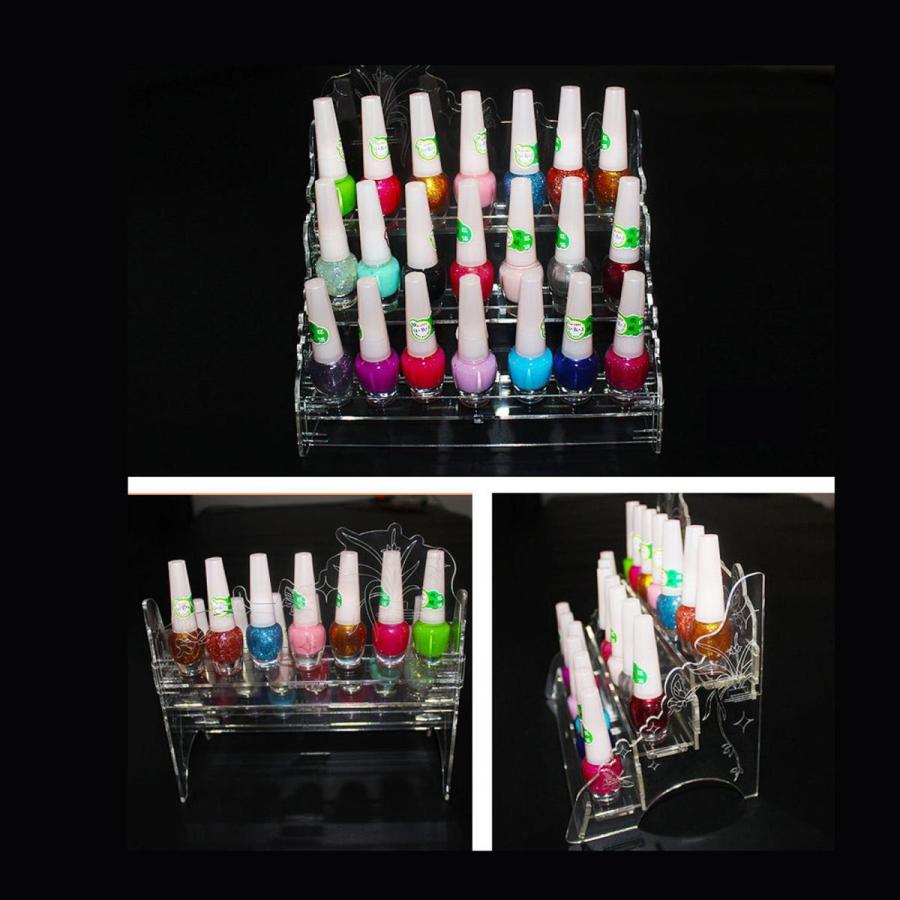 マニキュアホルダーオーガナイザー収納ボックスケースメイクアップオーガナイザー3段 Stkショップ 通販 Yahoo ショッピング