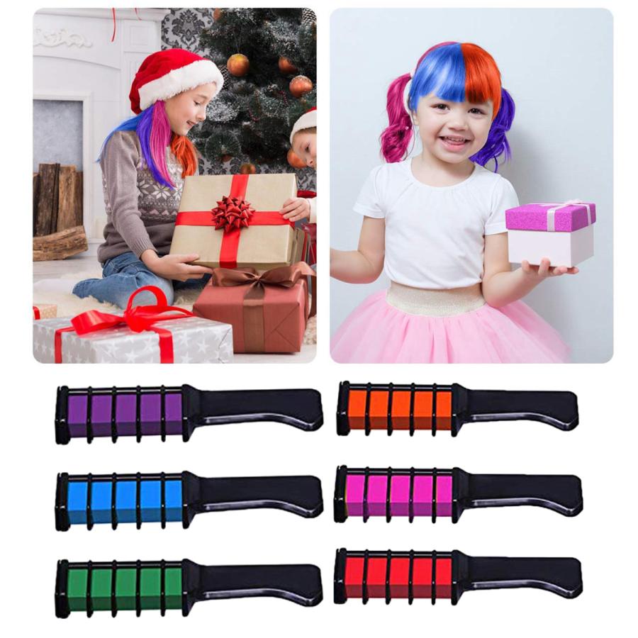 新ヘアチョーク櫛一時的な高輝度ヘアカラー染料女の子の子供の