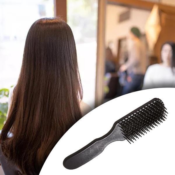 ウェットとドライのヘアサロンブラックのための理髪マッサージコームもつれをほどくブラシ｜stk-shop｜05