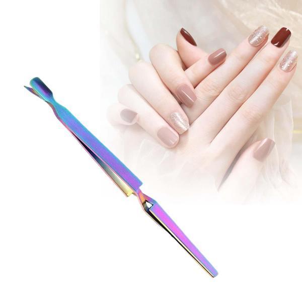 ネイルピンチツールアクリルUVジェルチップ用ステンレス鋼マニキュア