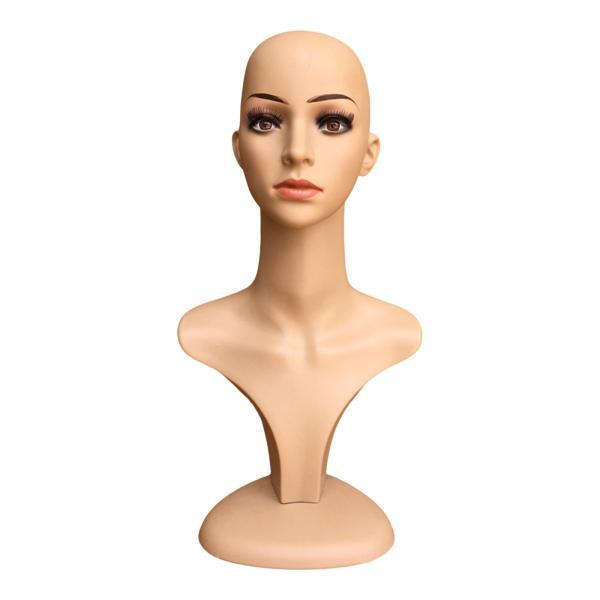 女性マネキン付き　ヘッド　+新品 ミディアムウィッグ付きレディードール人形 Amazon.co.jp: リアルな女性マネキンヘッド肩付マネキンウィッグヘッド
