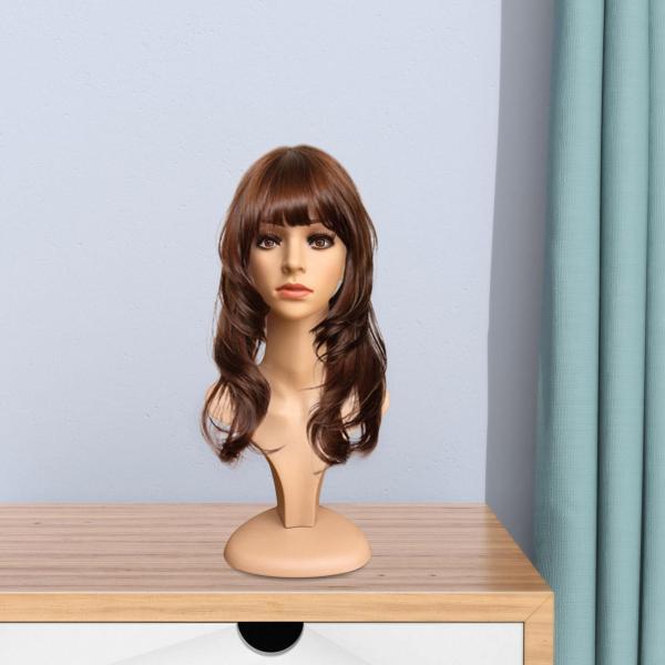 女性ウィッグヘッドマネキンウィッグディスプレイモデルショルダー付き