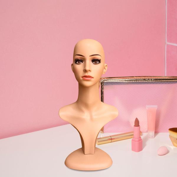 女性ウィッグヘッドマネキンウィッグディスプレイモデルショルダー付き