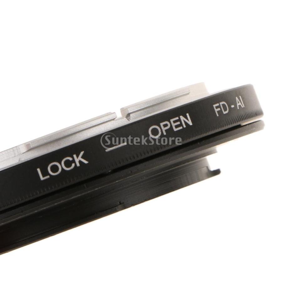 キャノンFD→ニコンAI / F対応 メタル カメラマウントアダプター