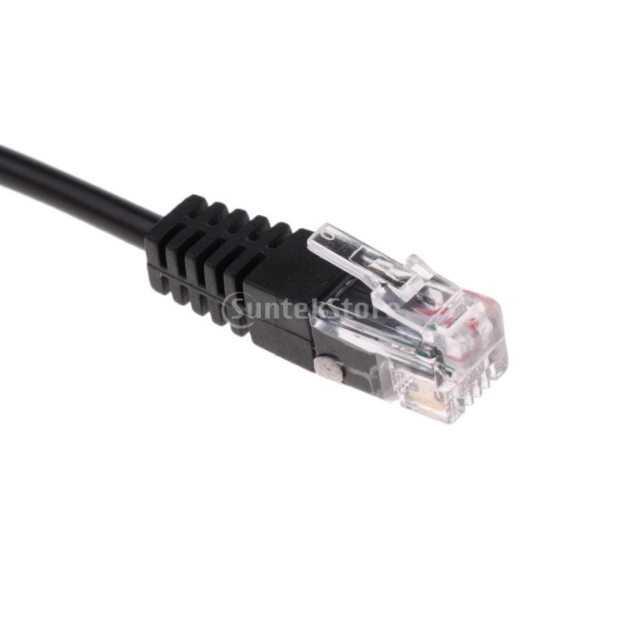 2個 デュアル 3.5mm オーディオジャック オス RJ9 プラグ 変換アダプタ