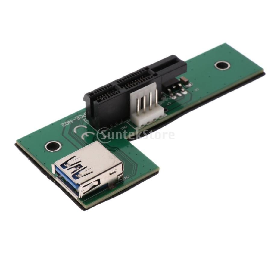 90度直角 USB 3.0 4ピン電源ケーブル ミニ PCI-E PCI エクスプレス 