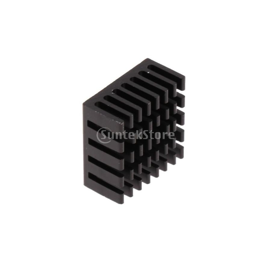 10個 アルミニウム ヒートシンク 20 * 20 * 10ミリメートル IC ヒートシンク/LEDヒートシンク/ブラックヒートシンク 多機能 実用的|stk-shop|02