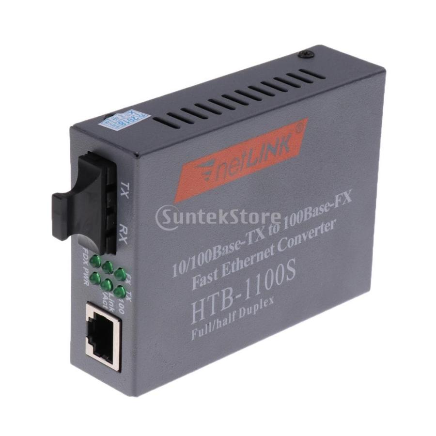 Homyl 10/100Mbps シングルモード 25km  SC光ファイバ RJ45 イーサネットコンバータ｜stk-shop｜04