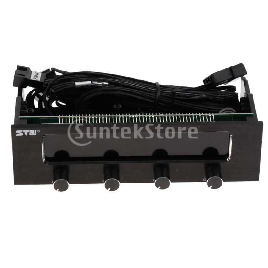 Fenteer ファンガバナー 5 25インチベイ用 Lcd 過熱アラーム付き 4チャンネル Pwmファンコントローラパネル Stkショップ 通販 Yahoo ショッピング