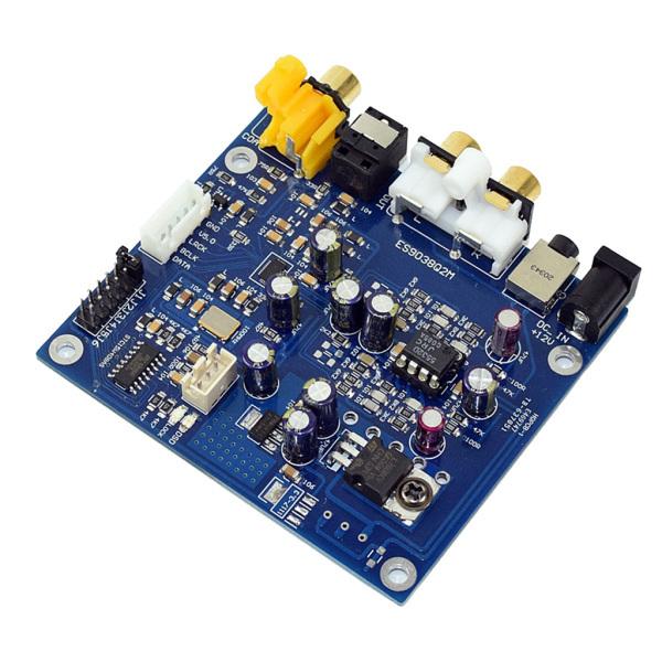 YJ-ES9038 Q2M I2S DSDFer同軸入力デコーダーDACオーディオアンプ_7
