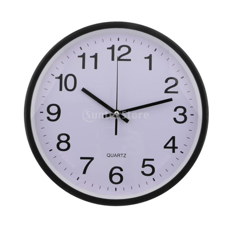 騒音なし 壁 掛け 時計 12インチ 大きな数字 見やすい 実用的 快適 全4色 ブラック Stkショップ 通販 Yahoo ショッピング