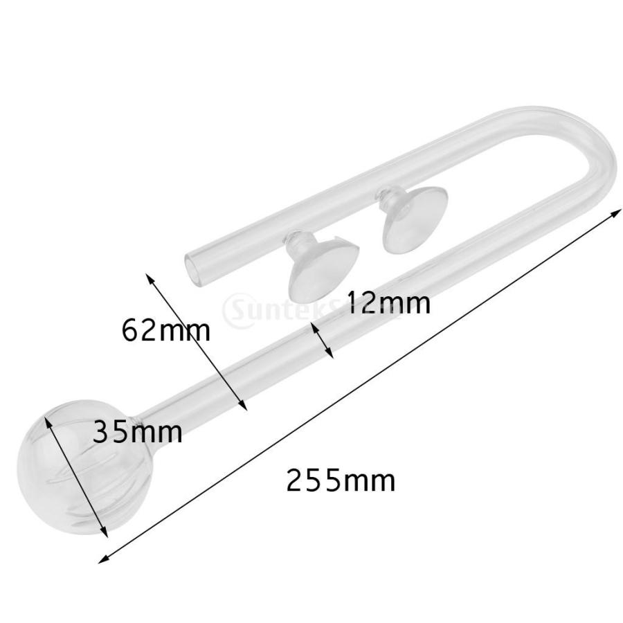 水槽 ガラス 流出 流入 ユリパイプ 吸引カップ 全2サイズ - 12mm|stk-shop|12