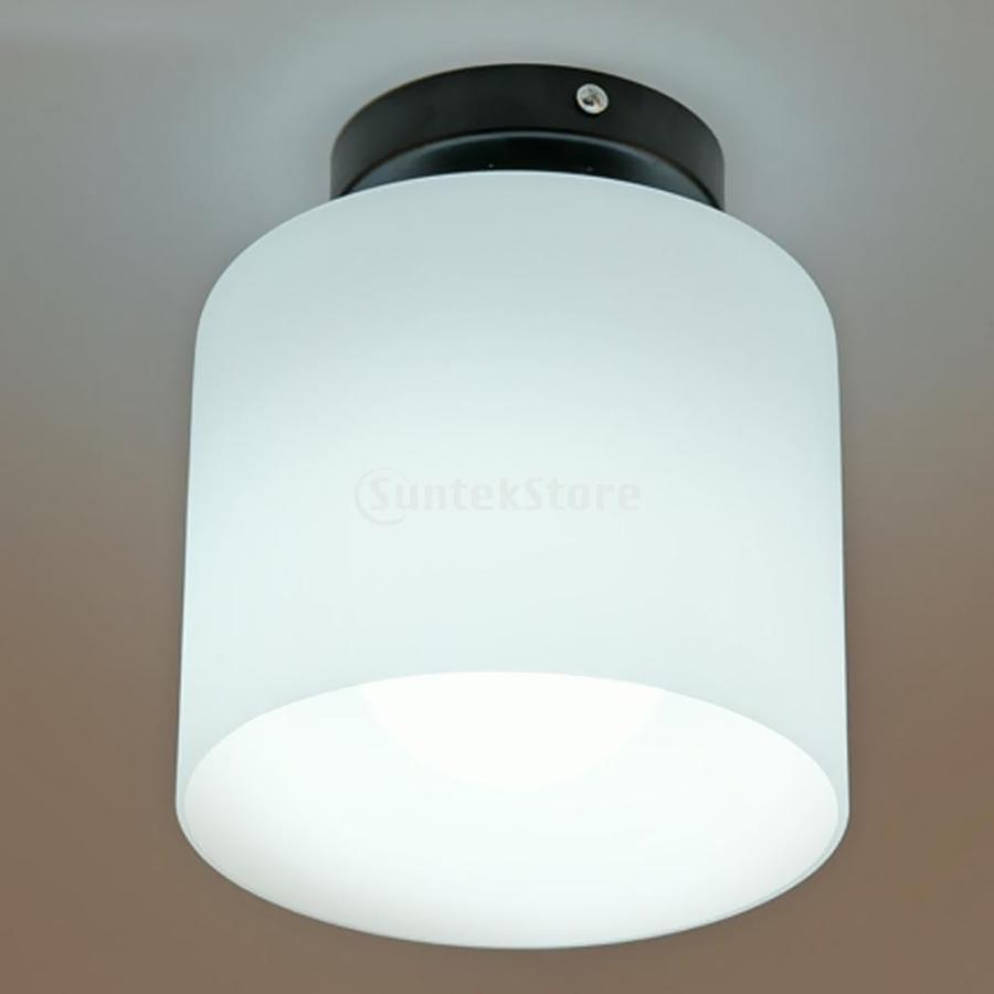 モダン 円筒形 ガラス ライトシェードカバー ペンダントランプシェード