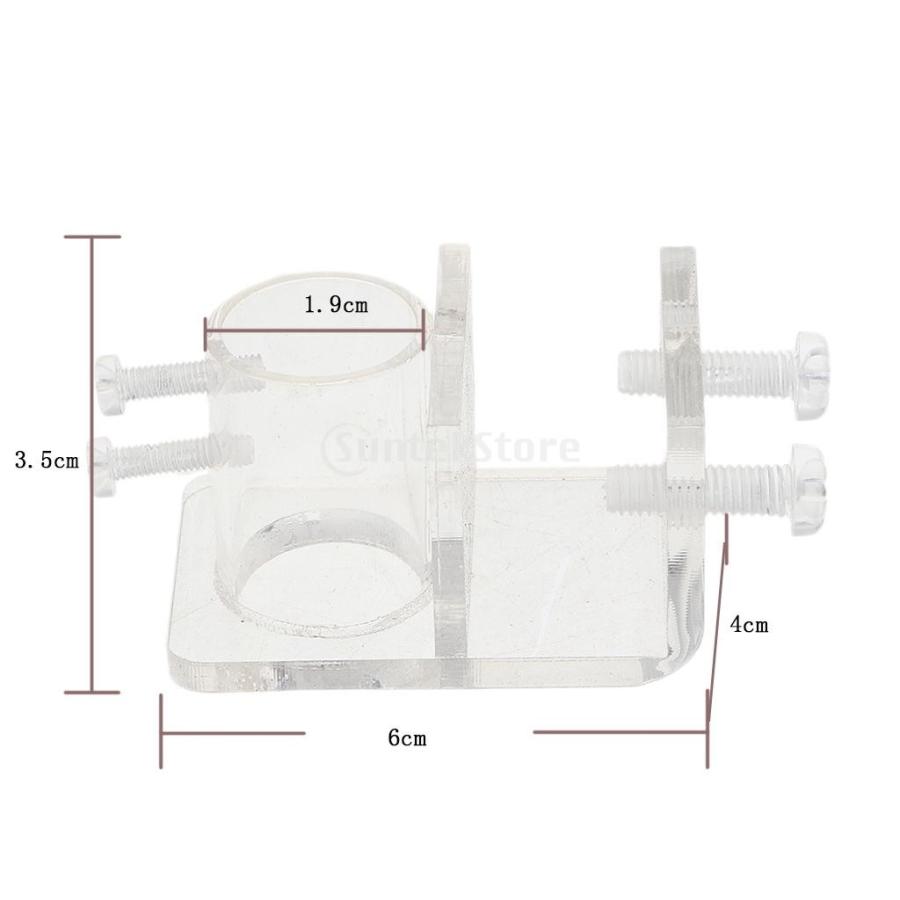 実用的 水槽 アクリル フィルターパイプ 水ホース クリップ 水槽の水管 固定 全4種選べる - シングルホール, 19mm-20mm｜stk-shop｜15
