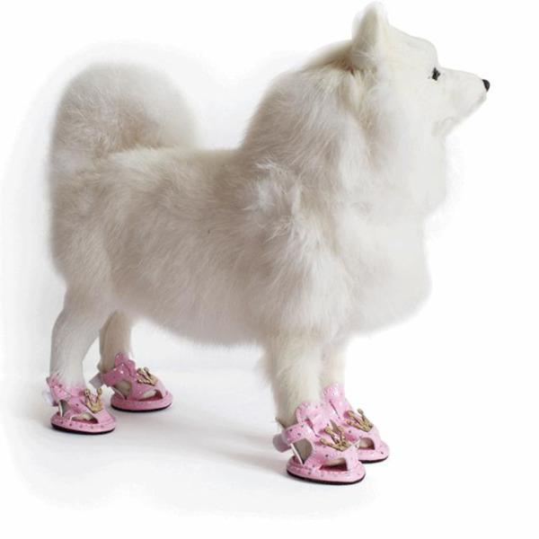 大決算セール まとめ買い 犬のサンダルのブーツ調節可能な夏の小さな犬の猫子犬の靴ピンクメートル