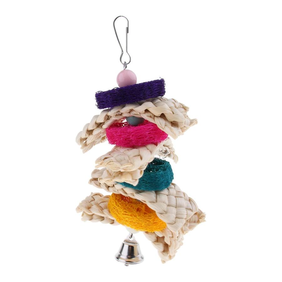 カラフルな鳥のための鳥のオウムのおもちゃペット鳥かごハンモックスイングぶら下げおもちゃ Stkショップ 通販 Yahoo ショッピング