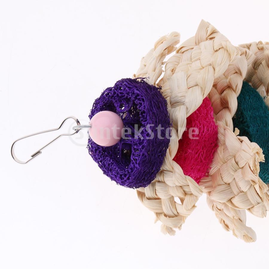 カラフルな鳥のための鳥のオウムのおもちゃペット鳥かごハンモックスイングぶら下げおもちゃ Stkショップ 通販 Yahoo ショッピング