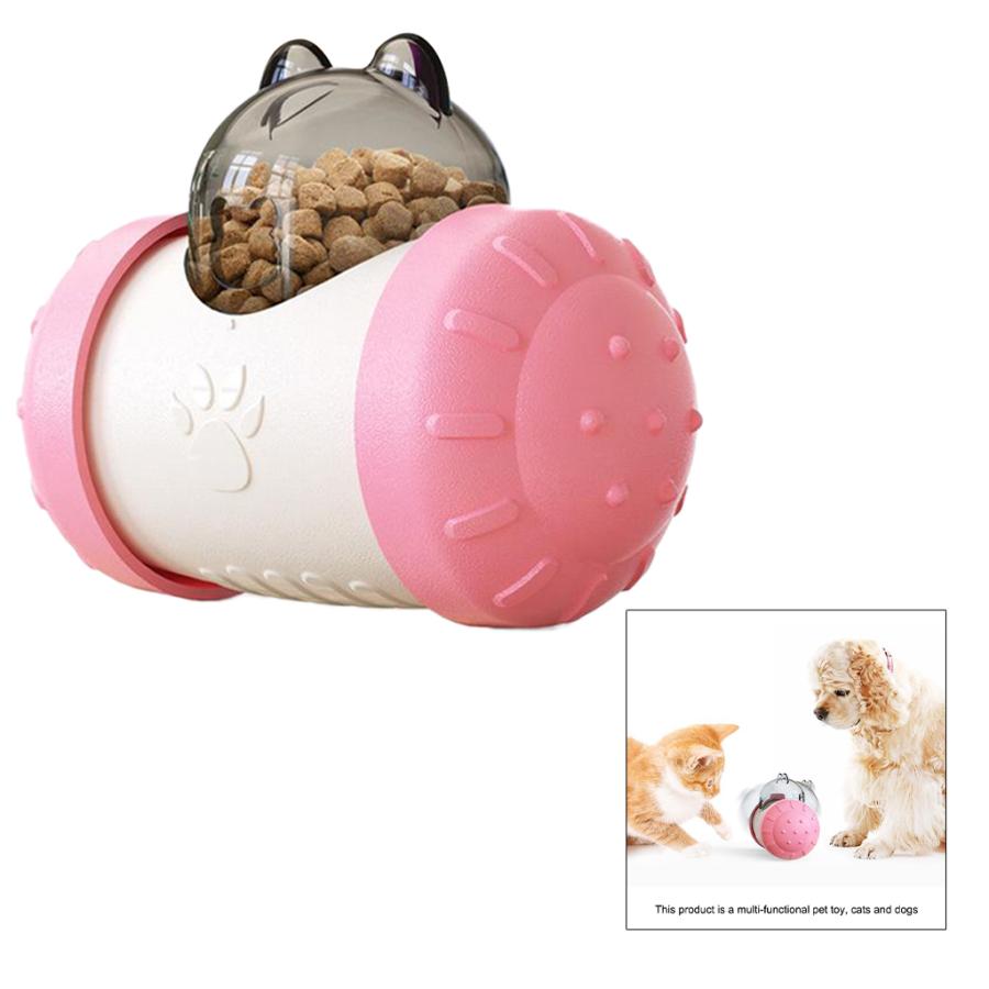 ペット犬猫フードディスペンシング玩具インタラクティブ玩具スローフィーダーピンク :64034498:STKショップ - 通販 -  Yahoo!ショッピング