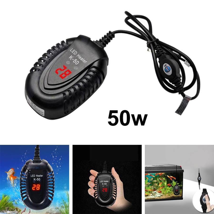 高速加熱水族館水中ヒーターミニフィッシュタンクLEDサーモスタット50W｜stk-shop｜04