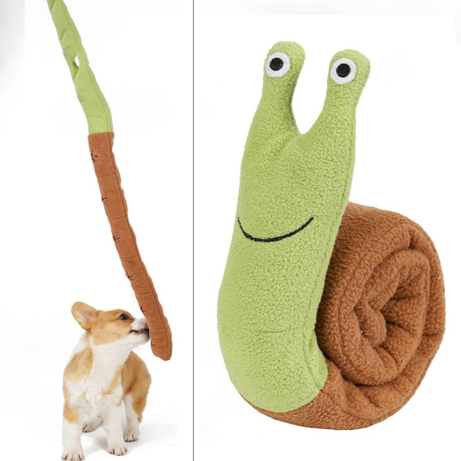 日時指定 Youtubeでご紹介 犬のおもちゃ カタツムリ 犬 噛むおもちゃ 猫 ペットの玩具 ぬいぐるみパッド 小型 中型犬用 隠しポケット付き レーニングおもちゃ