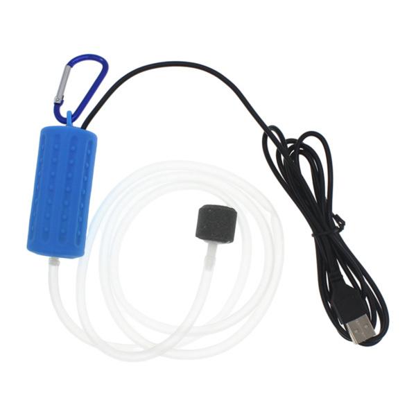 USB水族館酸素ポンプ水槽エアポンプエアレーター超静かで効率的な青｜stk-shop｜02