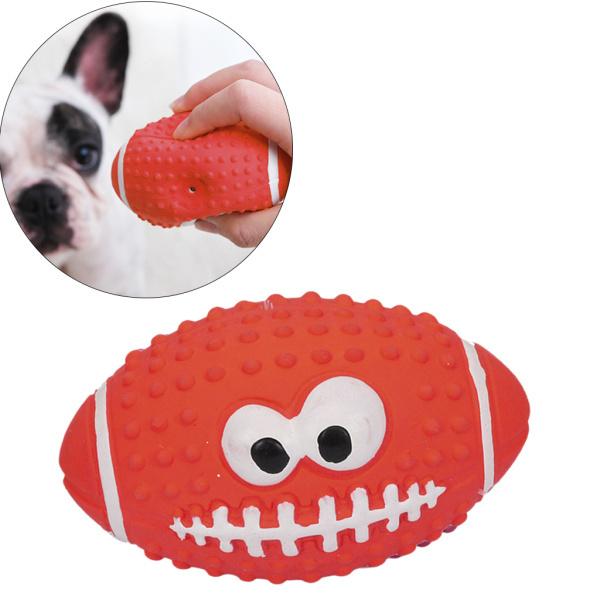 犬の噛むおもちゃのかみ傷に強いゴムきしむボールかみ傷のおもちゃの歯