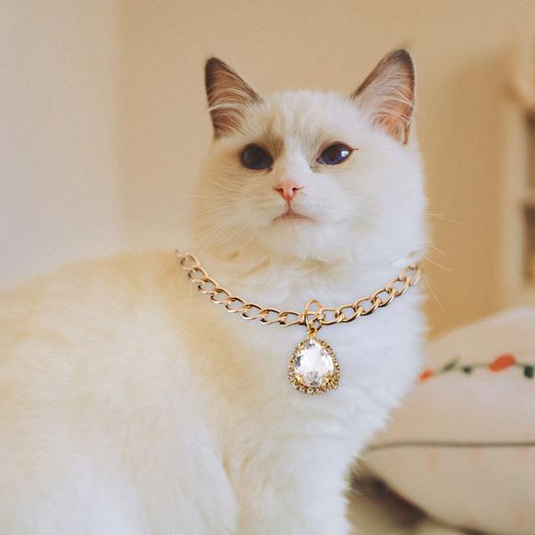 犬の首輪の宝石ラインストーンブリンブリンネックレスディアマンテ  