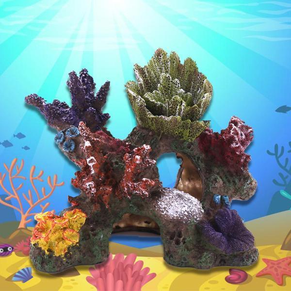 人工サンゴ水族館の水槽の装飾水中の家の装飾シミュレーション 激安挑戦中 ファッション