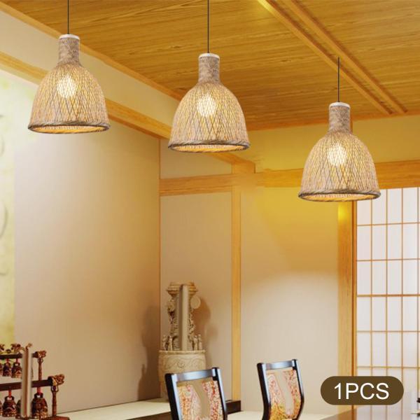 カフェバーの寝室の装飾のための竹のペンダントライトハンギングシャンデリアランプ30x40cm｜stk-shop｜07
