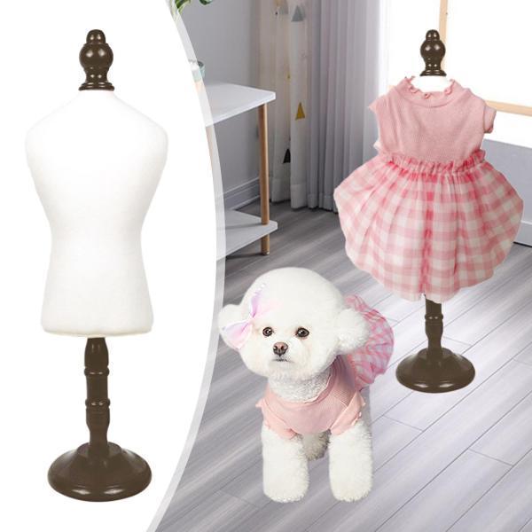 ミニチュアソーイングドレス人形服ブラウンの犬のドレスフォームマネキン｜stk-shop｜03