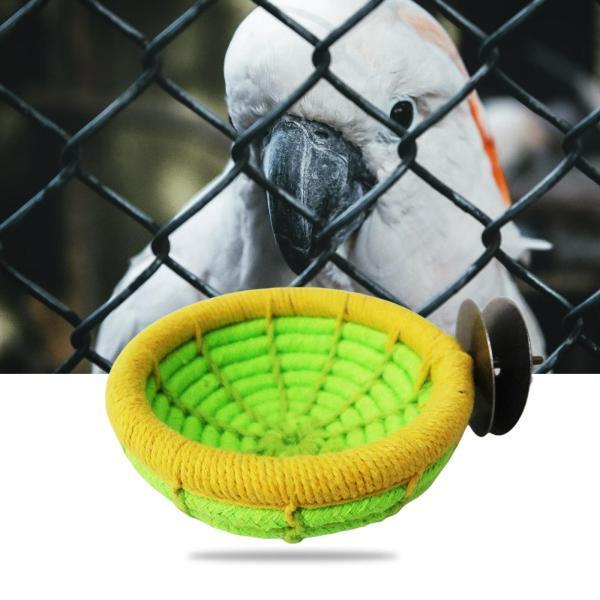 新作製品、世界最高品質人気! 人気の春夏 手織りの鳥の巣ハンギングスリーピングベッドコニュアオウムオウムのおもちゃグリーン opus-habitat.com opus-habitat.com