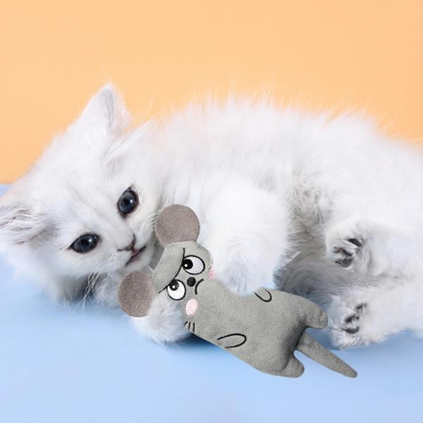 噛む歯ぎしり遊びおもちゃ枕キャットニップおもちゃ猫ひっかき病灰色｜stk-shop｜04