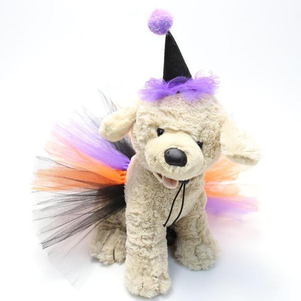 かわいい犬のドレスコーンHAチュチュスカートと帽子セットアパレル衣装エンゲージメント衣装アクセサリー結婚式小型犬猫チワワ｜stk-shop｜08