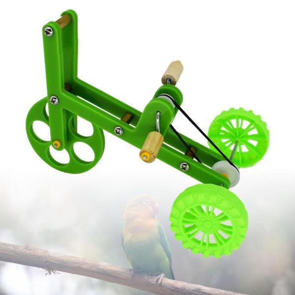 オウムの自転車のおもちゃの鳥のトレーニング用品セキセイインコの