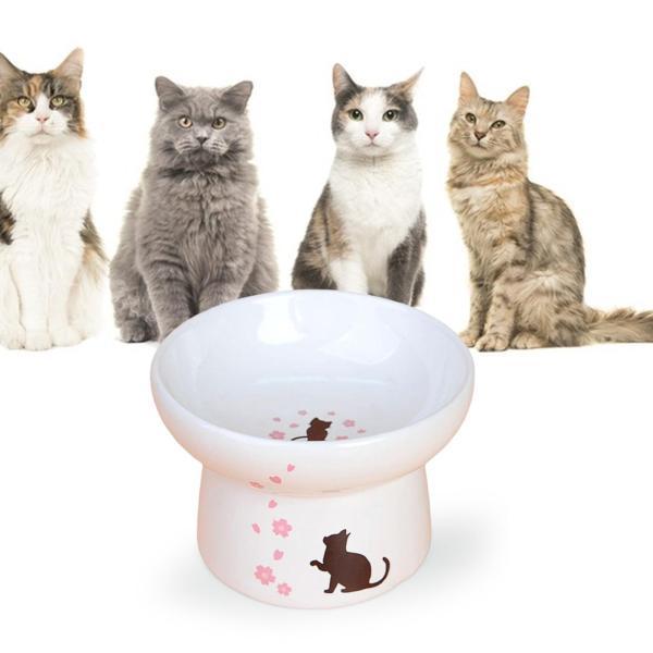 ペットフィーダー 給水器 セラミック ノンスリップ スナックボウル 食品容器 子猫用 猫ボウル , ネコ, フードボウル｜stk-shop｜07