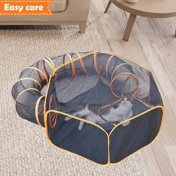 猫トンネル屋内猫ケージハウス 折りたたみ式 インタラクティブ 子犬