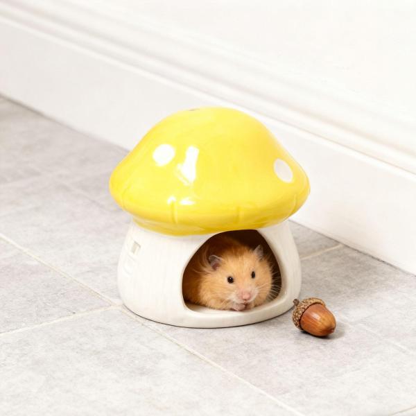 セラミックハムスターハウス 室内用 かわいい ハリネズミ チンチラ 