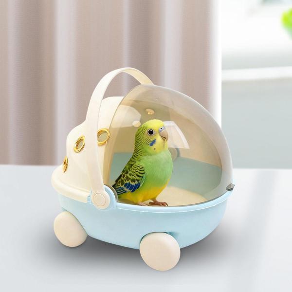 ヒーター付き鳥用旅行ケージ オウム、セキセイインコ、インコ用 USB