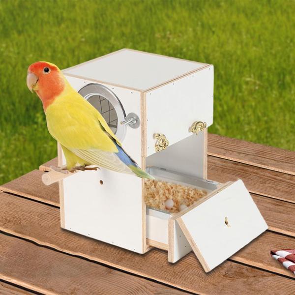 鳥の繁殖用の巣 木製 インコ用巣箱 セキセイインコ フィンチ 