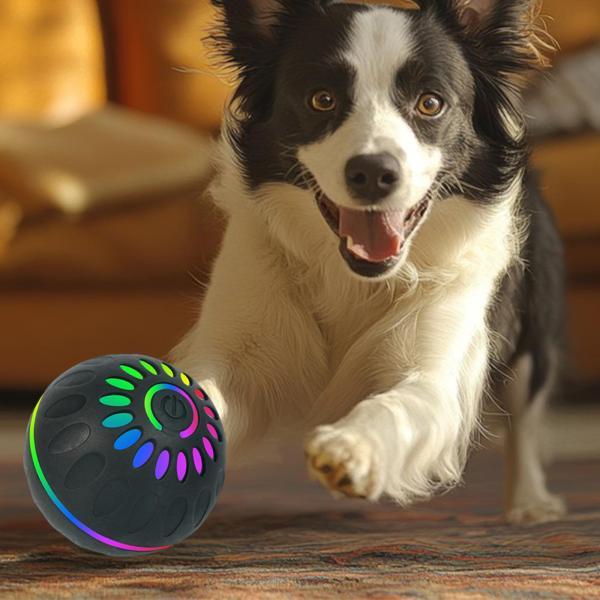 スマートインタラクティブ犬用ボールおもちゃ、動くボールを追いかける