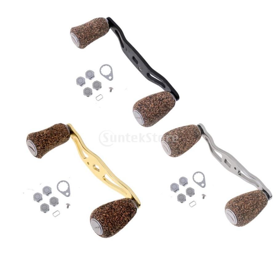 リールハンドルノブ 木製 カーボン ファイバー 釣りリール ベイト